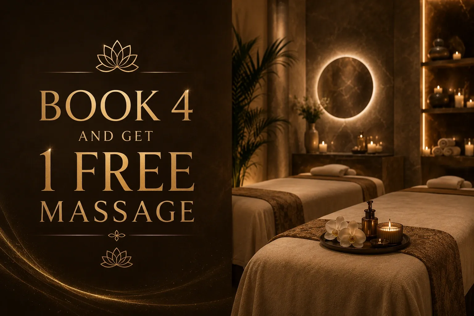 Book 4 get 1 free massage offer Abu Dhabi
